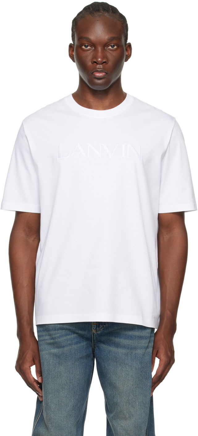 T-shirt LANVIN Oversized T-Shirt Vit | RM-TS0010-J208-P24