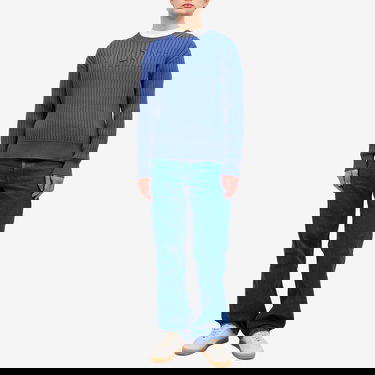 Sweater Marni Marni Men's Ribbed Crew Knit Sweater with Logo, Size 48 Blå | GCMG0430A0-UFC950-00B53, 4