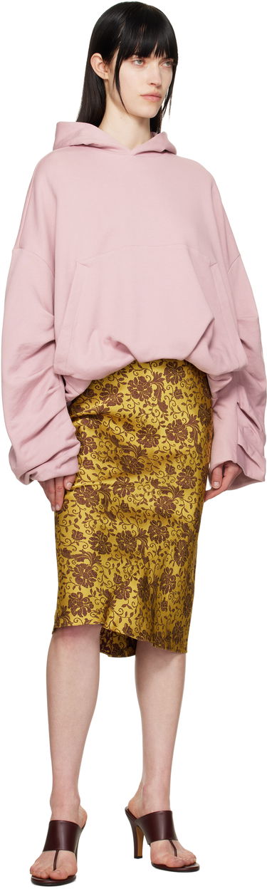 Sweatshirt Dries Van Noten Dries Van Noten Draped Hoodie Rosa | 251-011106-1610, 3