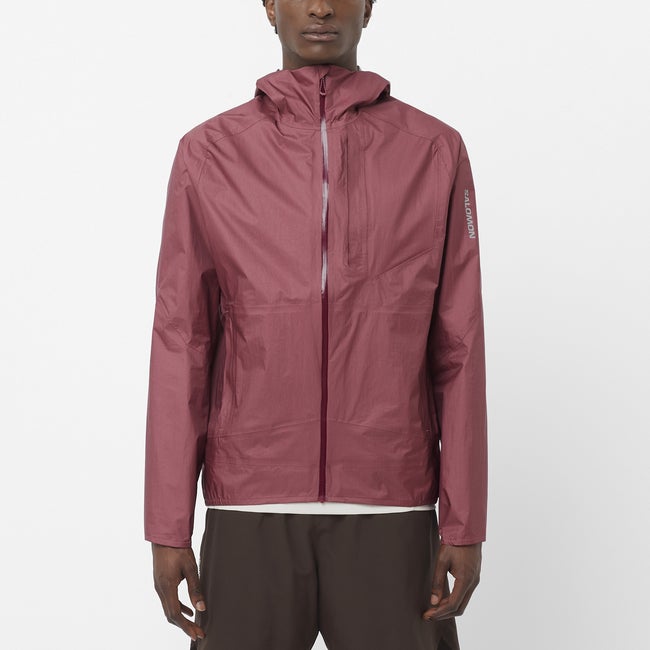 Jacka Salomon Bonatti Waterproof Hooded Jacket Bourgogne | LC2686300
