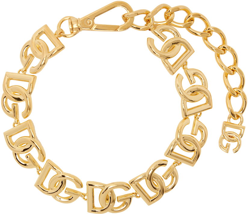 Halsband Dolce & Gabbana Gold 'DG' Choker Metallisk | WNO4S1 W1111