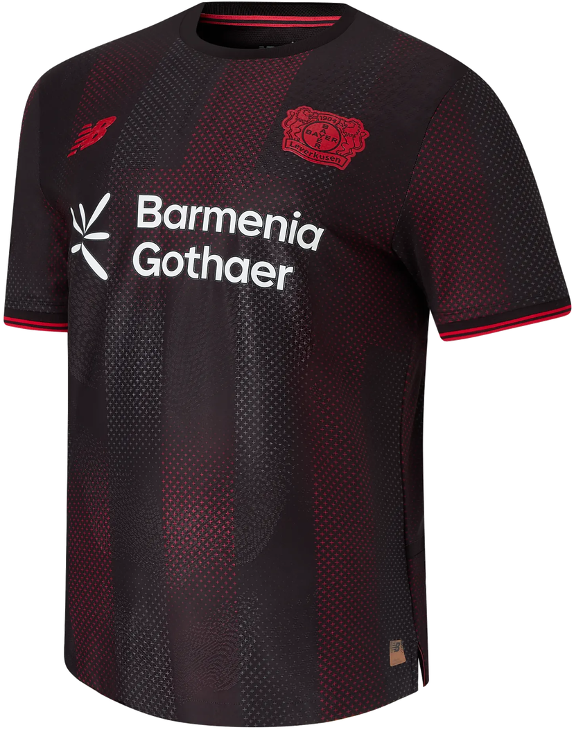 Jersey New Balance Bayer 04 Leverkusen Home Jersey 2025/26 Svart | mt230540-hme