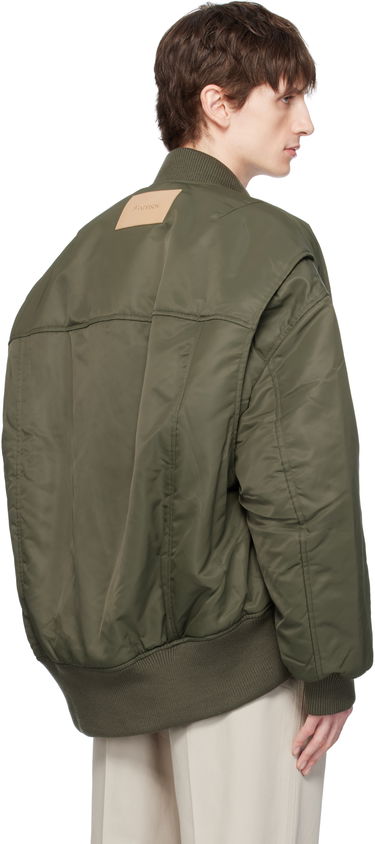 Bomberjacka JW Anderson JW Anderson Oversized Bomber Jacket with Curved Hem Grön | JK0357-PG1696, 2