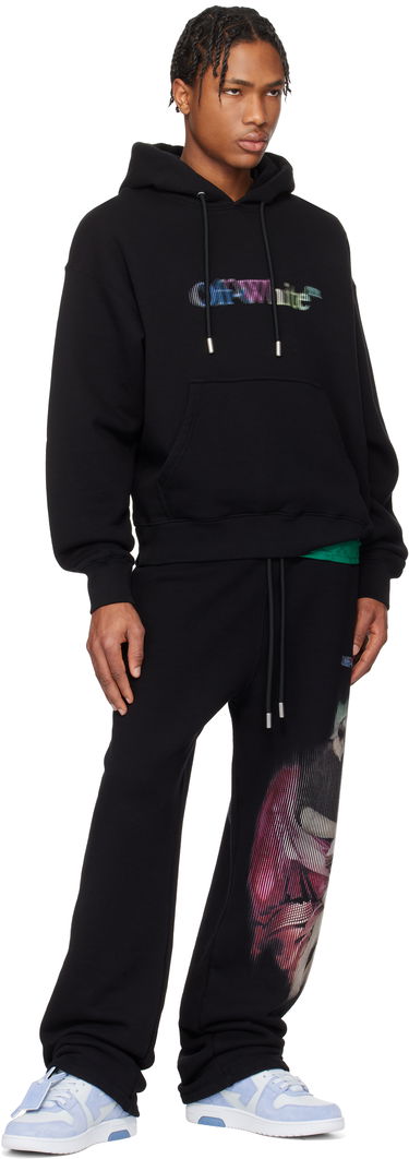 Sweatshirt Off-White Off-White S. Matthew Hoodie Svart | OMBB085S25FLE00V1084, 3