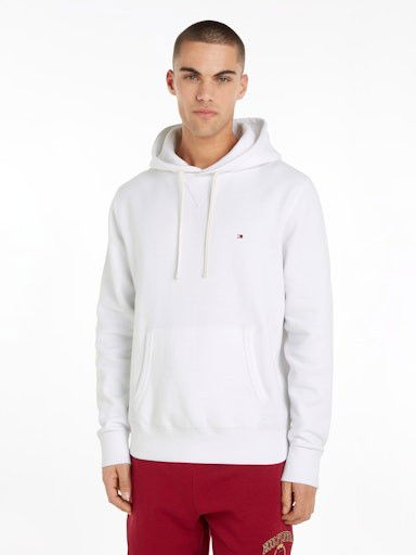 Sweatshirt Tommy Hilfiger Pullover Hoodie Vit | MW0MW37230YBR, 0