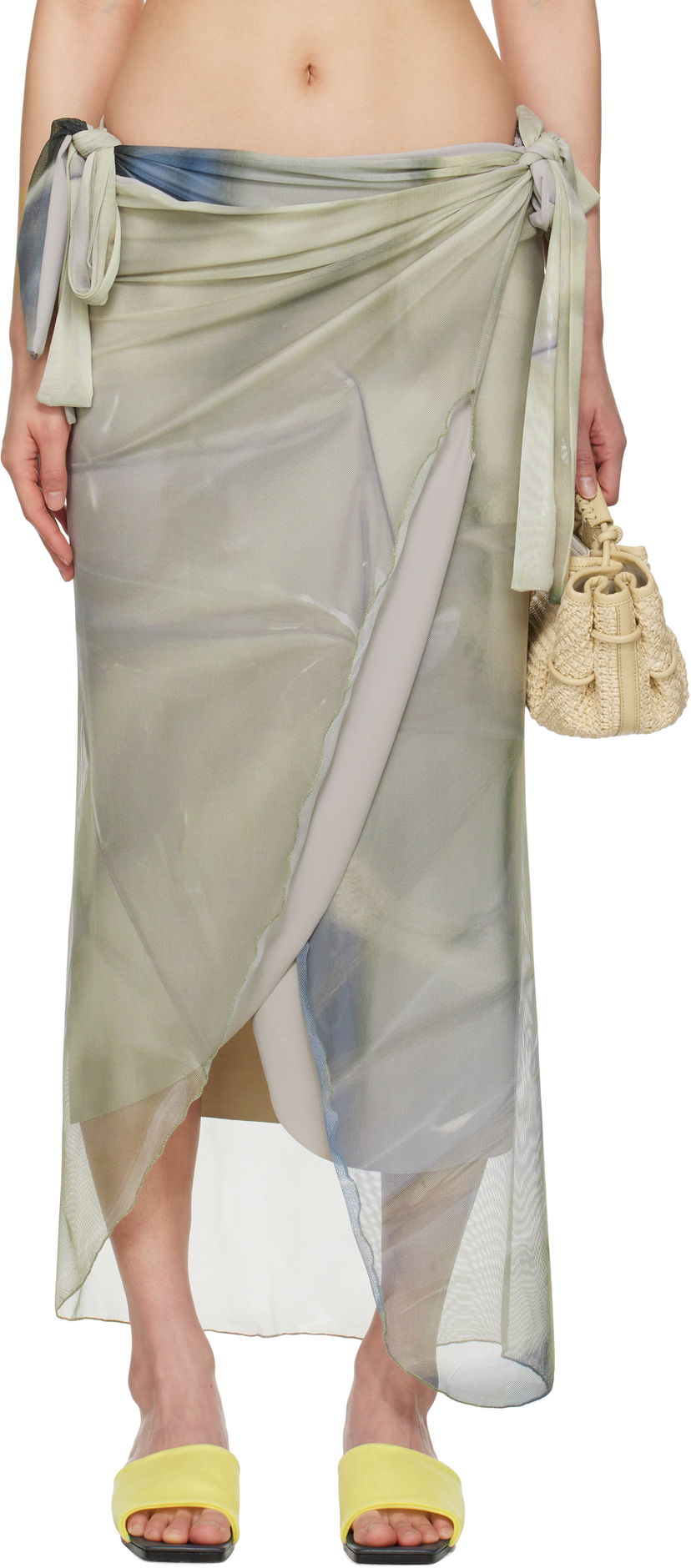 Kjol Serapis Draped Tarp Malong Maxi Skirt Flerfärgad | SS25_PS_1