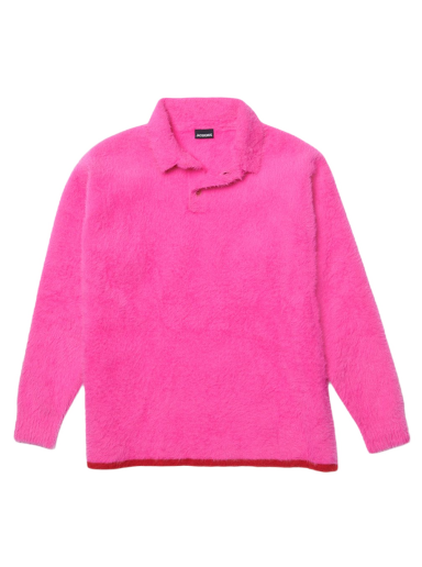 Sweatshirt Jacquemus Polo Neve Fluffy Polo Rosa | 216KN601-2390-430