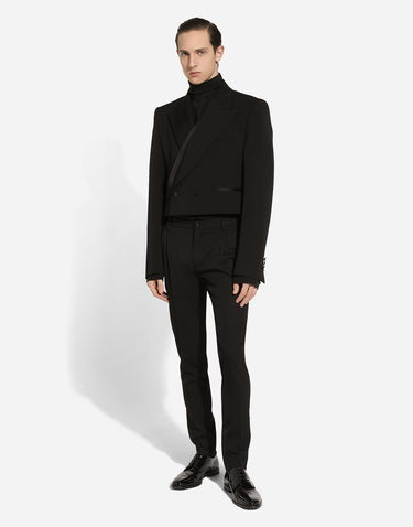Jacka Dolce & Gabbana Dolce & Gabbana Double-breasted Spencer Jacket Svart | G2UH6TFU21EN0000, 1