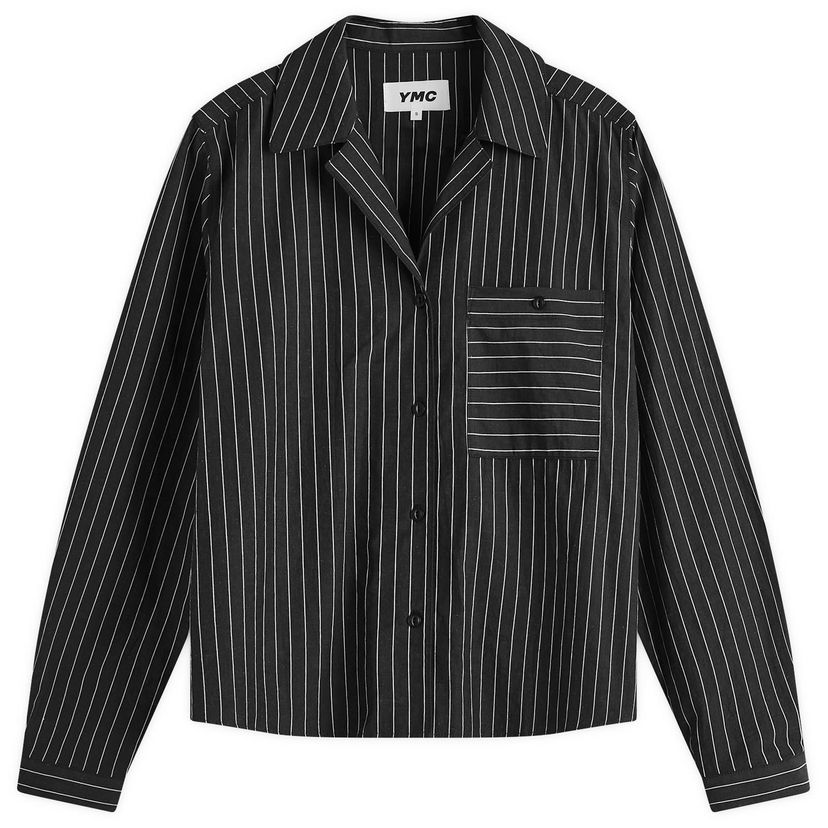 Skjorta YMC Annie Striped Shirt Svart | Q2XMI-Black