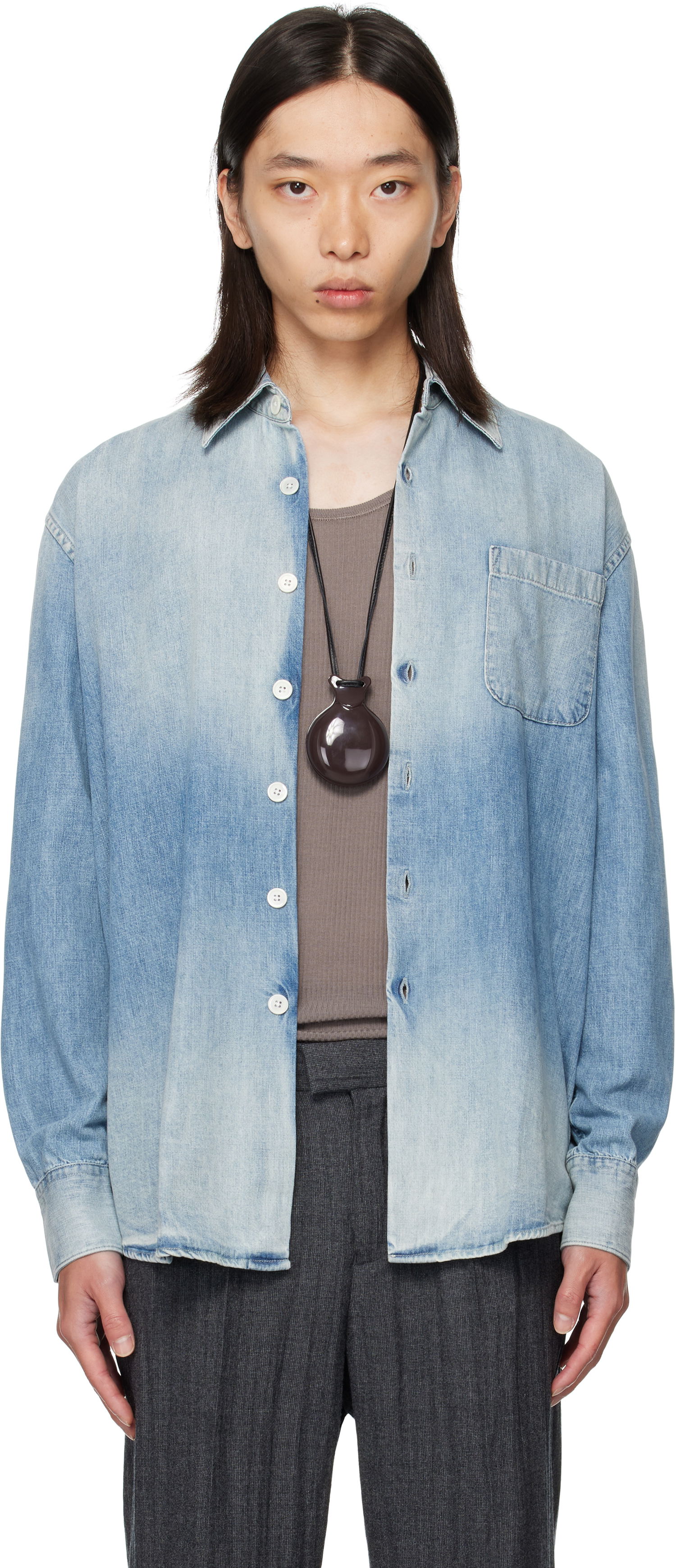 Skjorta OUR LEGACY OUR LEGACY Above Denim Shirt Blå | M4252AC, 0