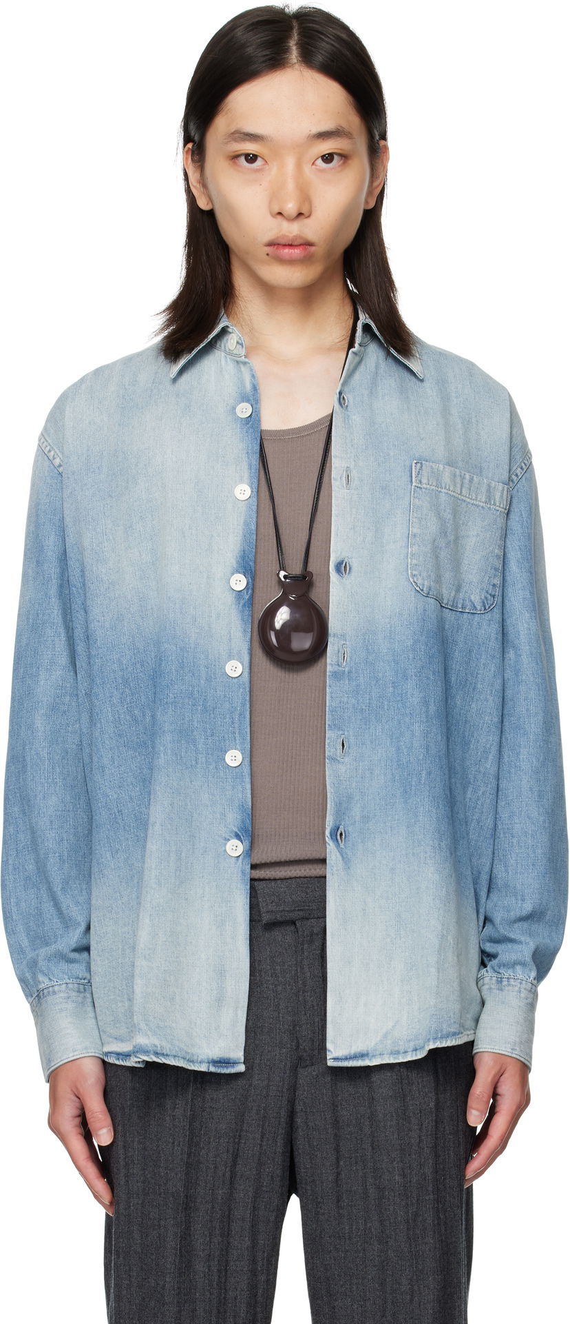 Skjorta OUR LEGACY OUR LEGACY Above Denim Shirt Blå | M4252AC