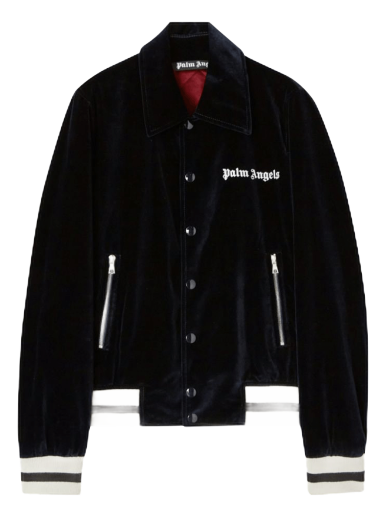 Jacka Palm Angels Sunday Life Is Palm Baseball Jacket Svart | PMEA229F22FAB0014903