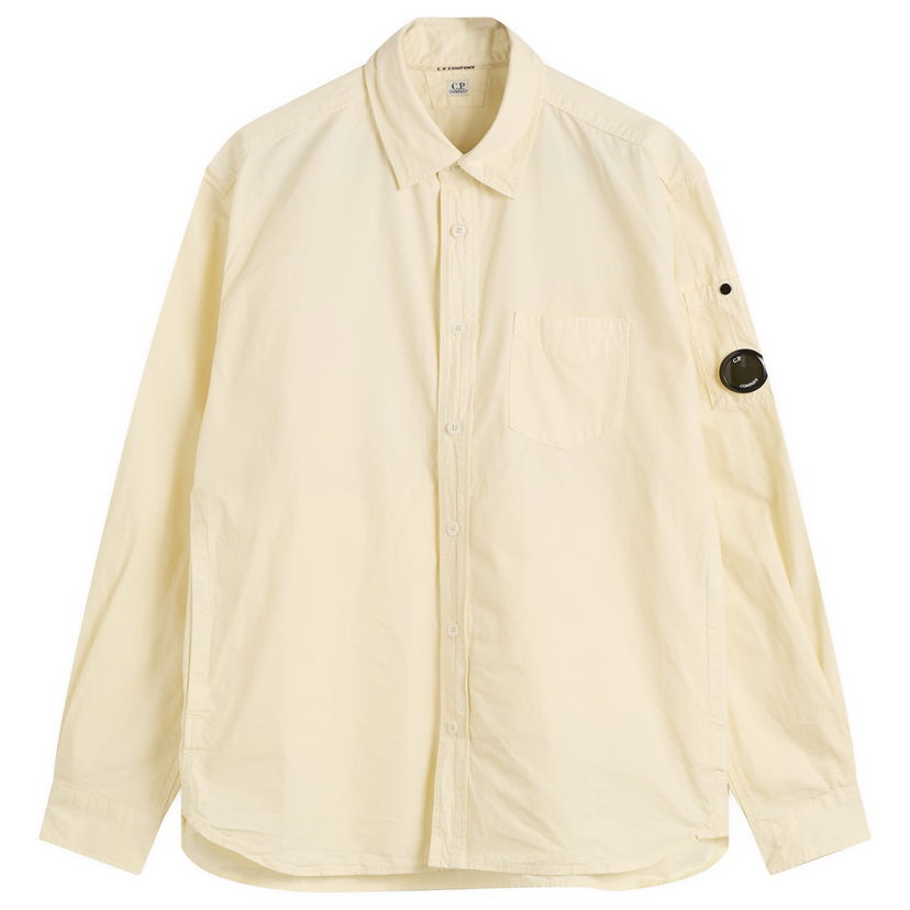 Skjorta C.P. Company Microreps Lens Shirt, Size Large Gul | 19CMSH270A-110324G-402