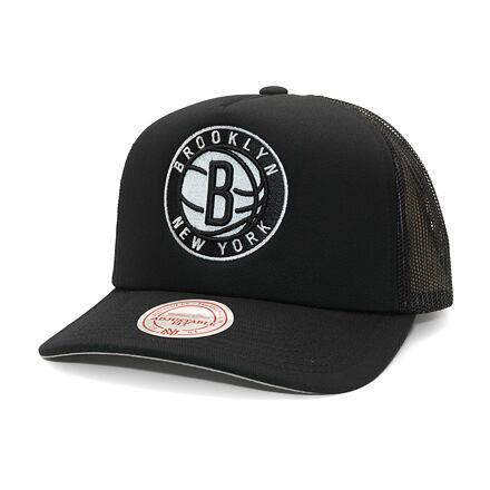 Hatt Mitchell & Ness Brooklyn Nets Trucker Hat Svart | HT8032-BNEBLCK