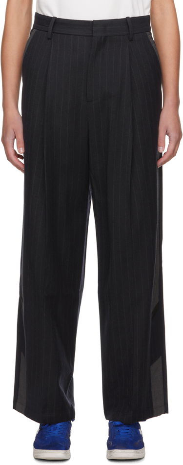 Byxor ADER ERROR Pinstripe Wide-Leg Trousers Svart | BMADFWSA0203NV, 0