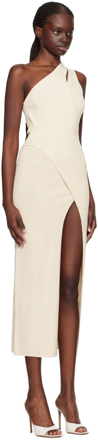 Klä BEC + BRIDGE BEC + BRIDGE Mira One-Shoulder Maxi Dress Beige | H23-11837, 1