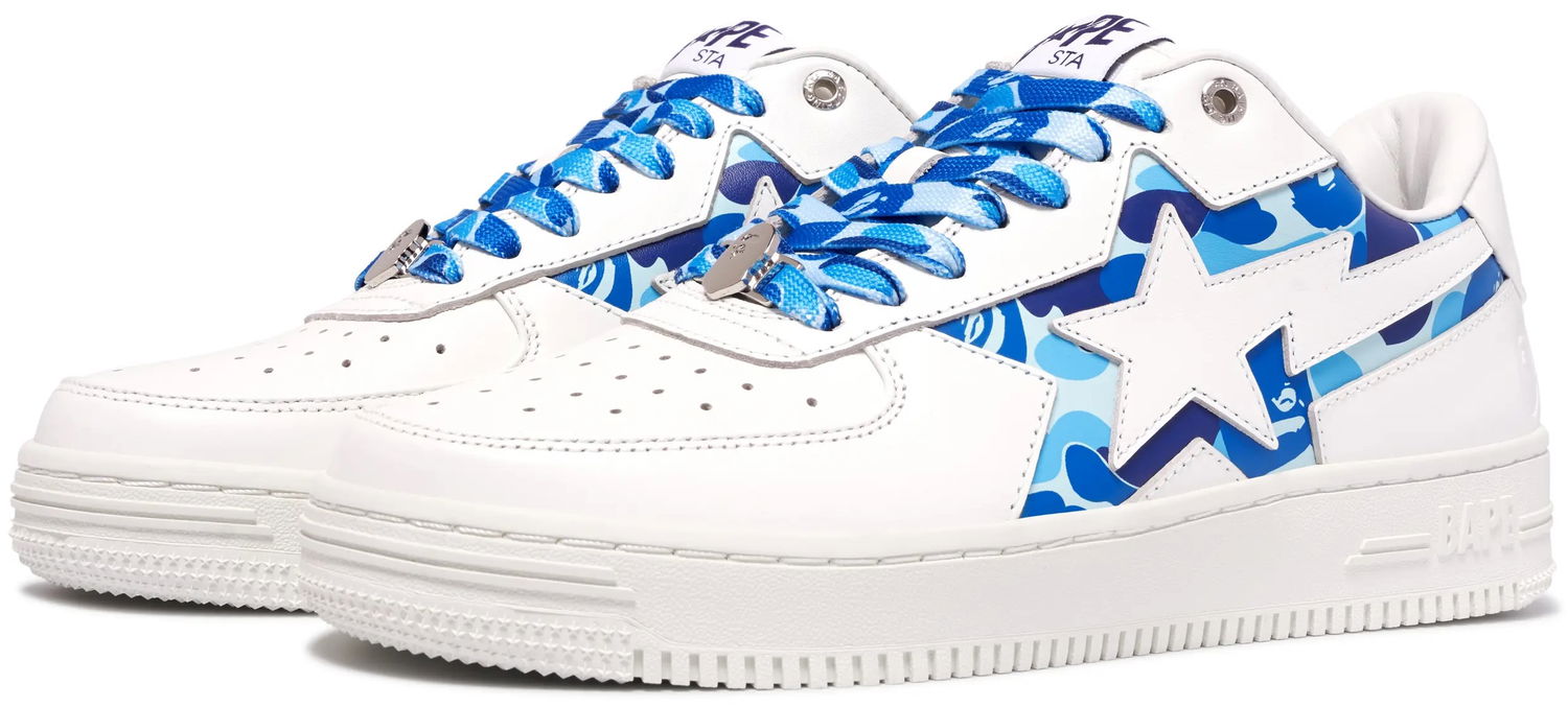 Sneakers och skor BAPE Bape Sta Icon ABC Camo "Blue" Vit | 1K30-191-307-BLUE, 1