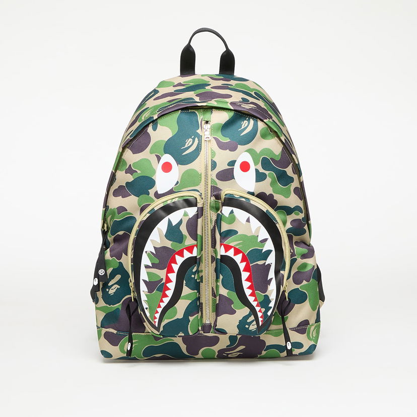 Ryggsäck BAPE A BATHING APE Camo Shark Daypack Grön | 001BAL301007MGRN