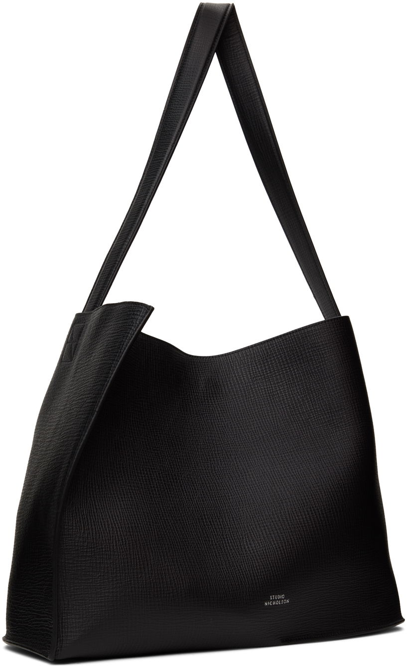 Handväska Studio Nicholson Studio Nicholson Doublet Leather Tote Bag Svart | DOUBLET SN - 741, 1