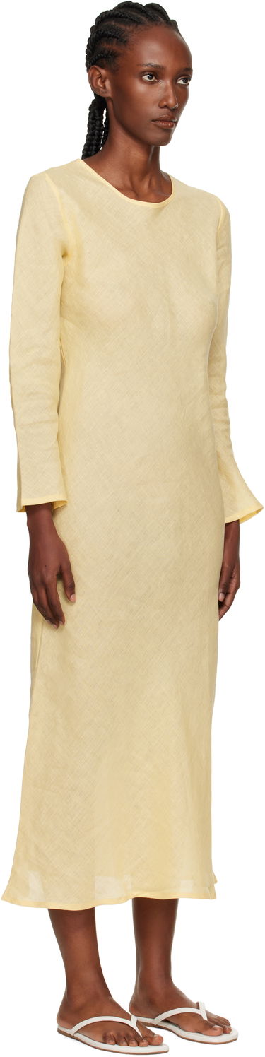 Klä Baserange Baserange Dydine Long Sleeve Maxi Dress Gul | DRDYL-FL-AU25, 1