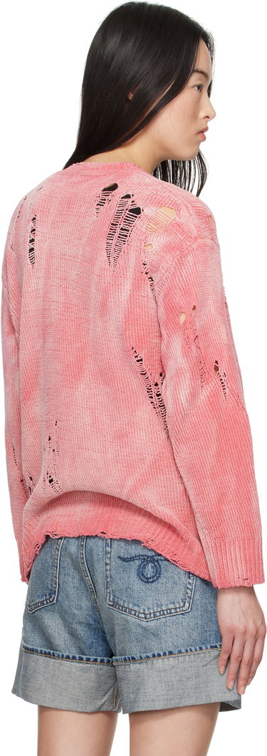 Sweater R13 R13 Distressed Boyfriend Cardigan Rosa | R13WY237-Y201B, 2
