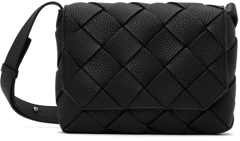 Axelväska Bottega Veneta Bottega Veneta Diago Woven Crossbody Bag Svart | 795637-V4FV1-8803