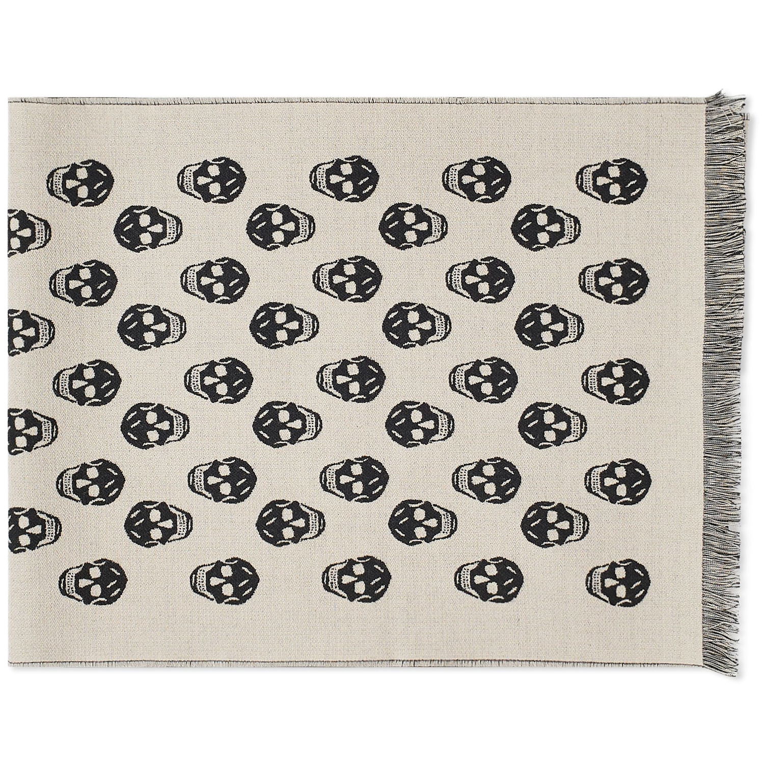 Halsduk Alexander McQueen Reversible Skull Scarf Beige | 6244254226Q-9960, 0