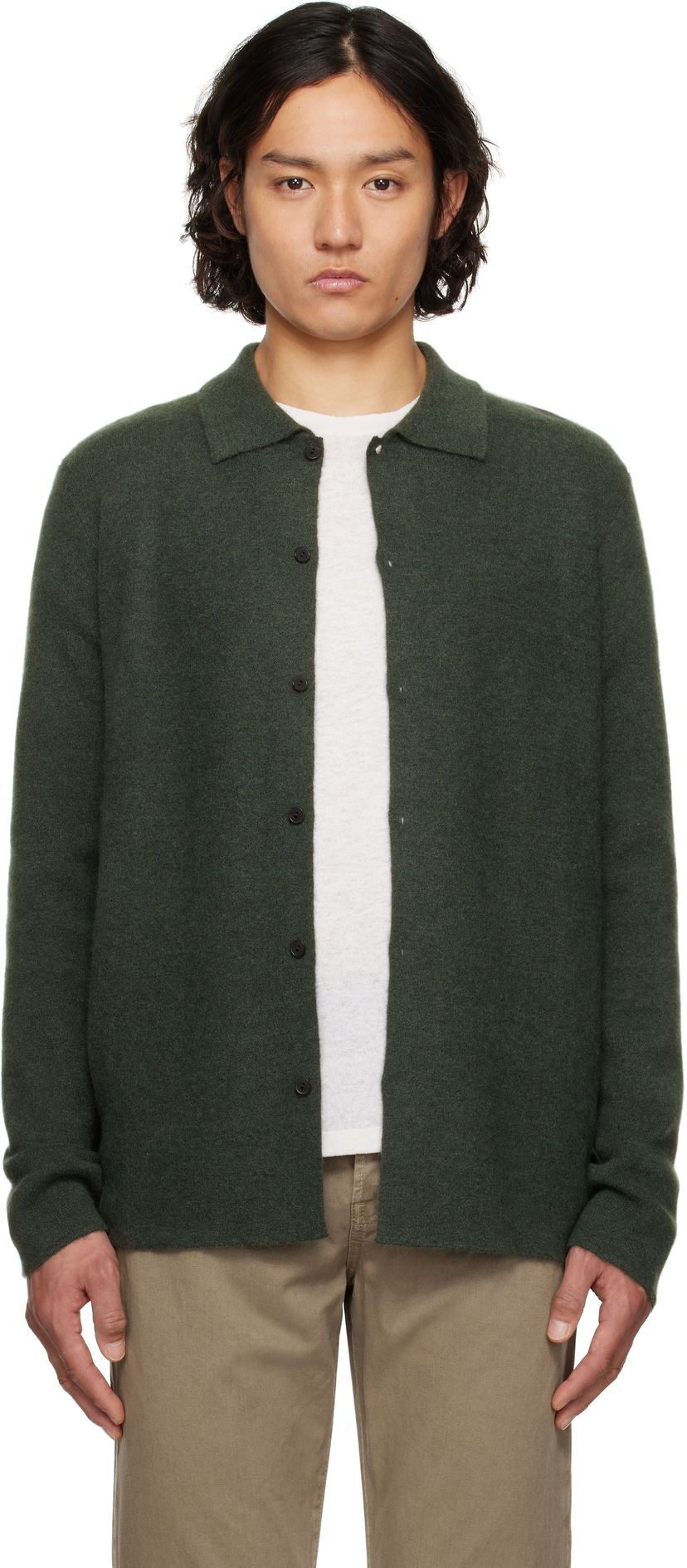 Sweater The Row The Row Iverson Cardigan Grön | 874-Y363
