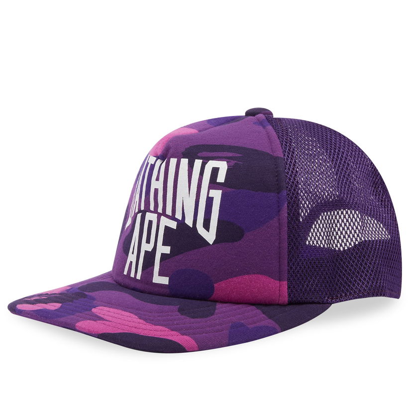 Keps BAPE A Bathing Ape Colour Camo NYC Logo Mesh Cap Purpur | 001CPK301005M-PPL