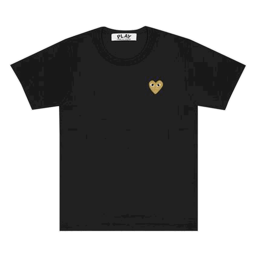 T-shirt Comme des Garçons PLAY Small Heart T-Shirt Svart | AZ T304 051 1