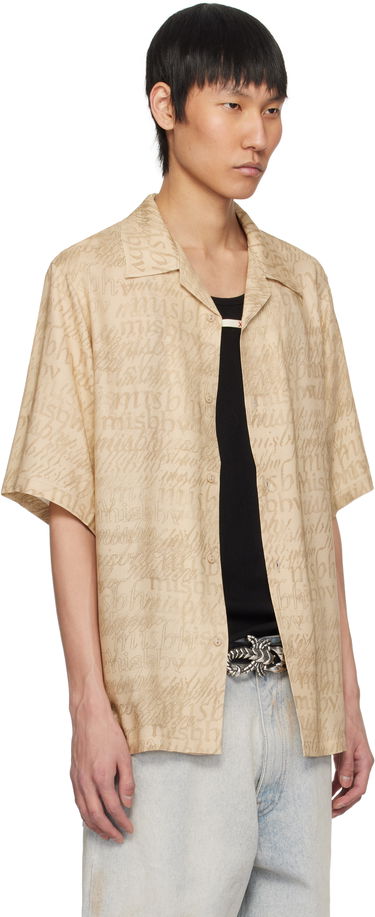 Skjorta MISBHV MISBHV All Over Print Viscose Shirt Beige | 250M132, 1
