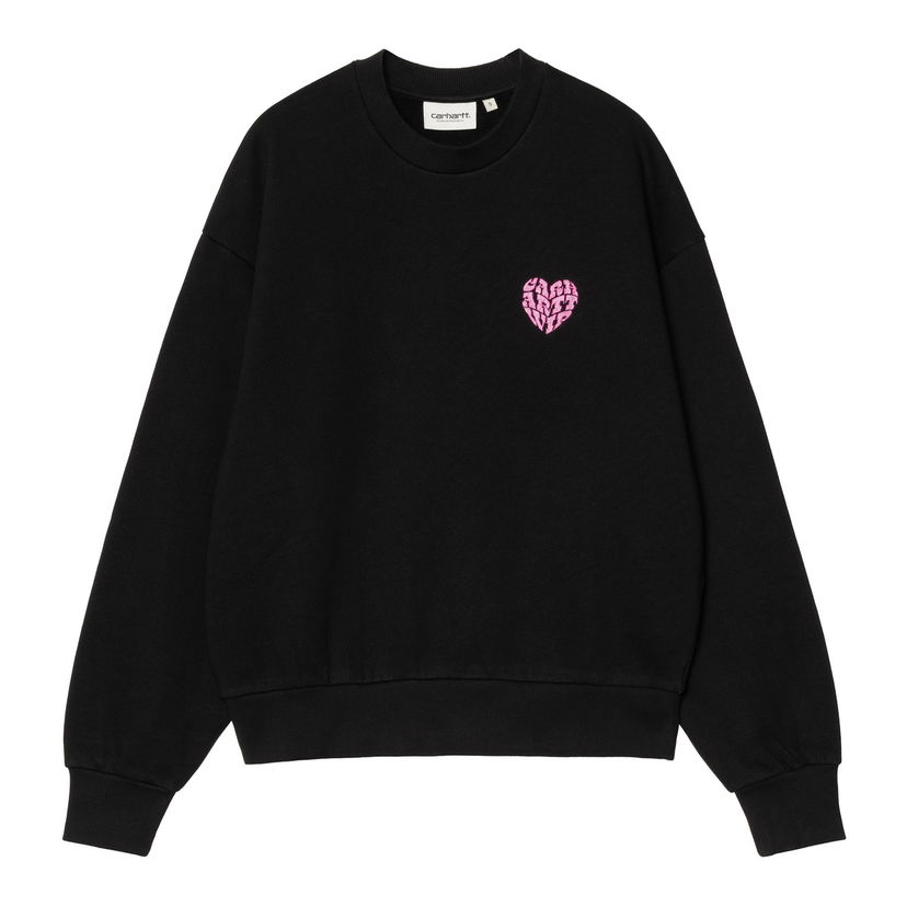 Sweatshirt Carhartt WIP Black Graphic Print Sweatshirt Svart | I034419_8