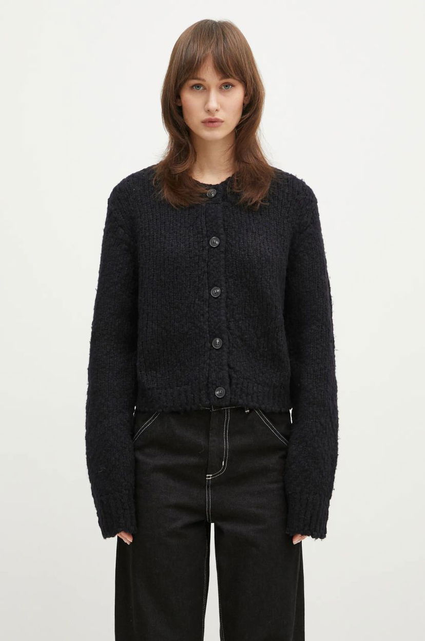 Sweater Samsoe Samsoe Samsoe Samsoe Sameryem Wool Cardigan Svart | F24400084