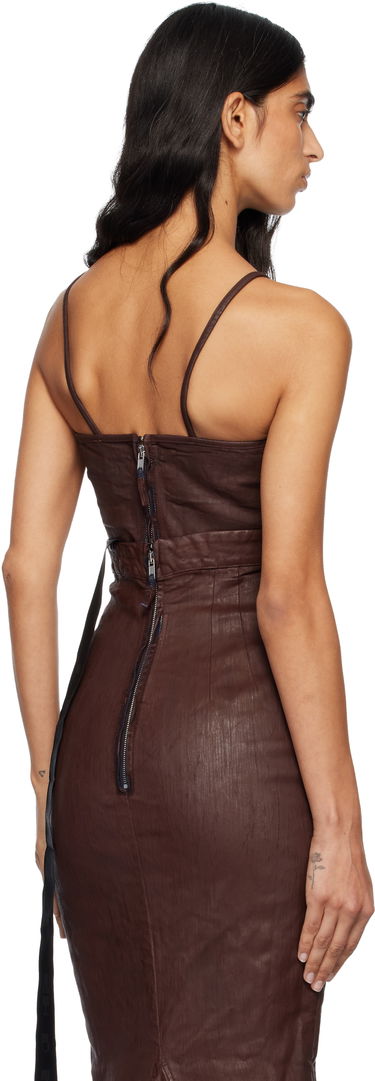 Klä Rick Owens Rick Owens DRKSHDW Concordians Foil Denim Camisole Brun | DS02E7132 SDSW, 2