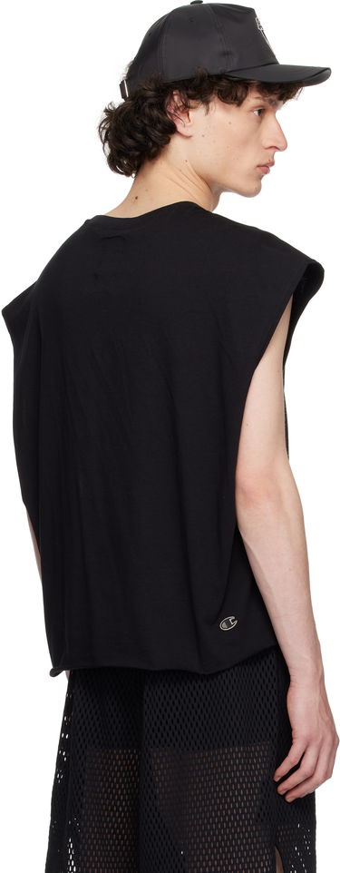 Linne Rick Owens Rick Owens Champion Edition Tatlin Tank Top Svart | CM01E1668 CHJG JERSEY, 2