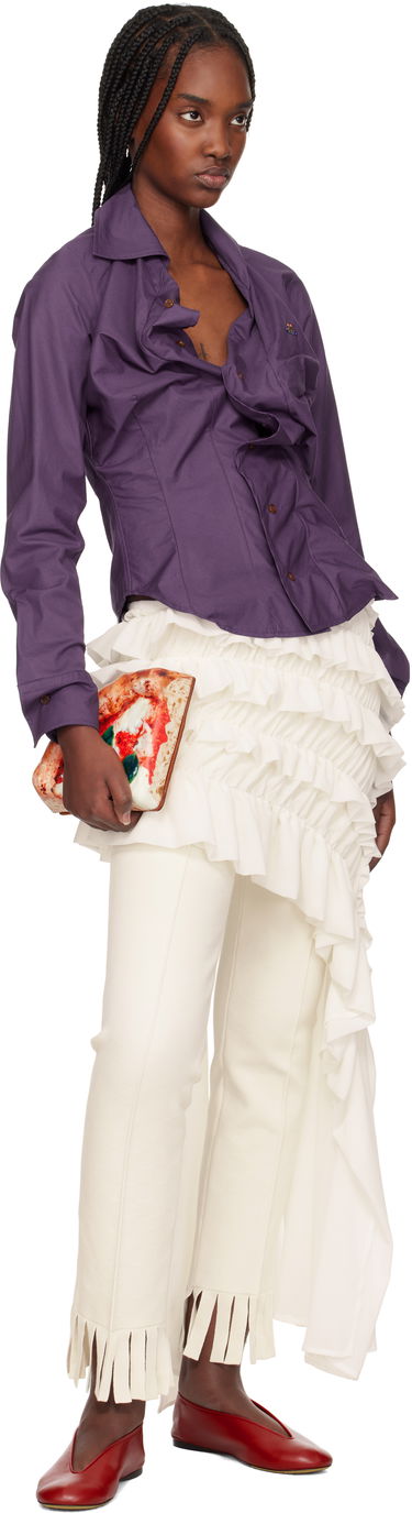 Klä Moschino Moschino Duck Nappa Ballerina Flats Röd | MA11010C1M MA0 500, 4