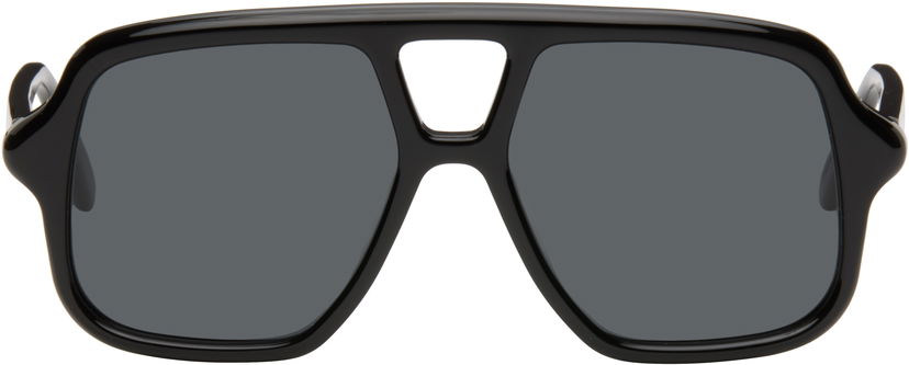 Solglasögon Loewe Loewe Aviator Slim Sunglasses Svart | LW40161UW5401A 192337224560