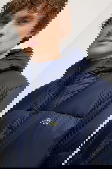 Pufferjacka Lacoste Hooded Winter Puffer Jacket with Embossed Back Design Mörkblå | BH2905, 5