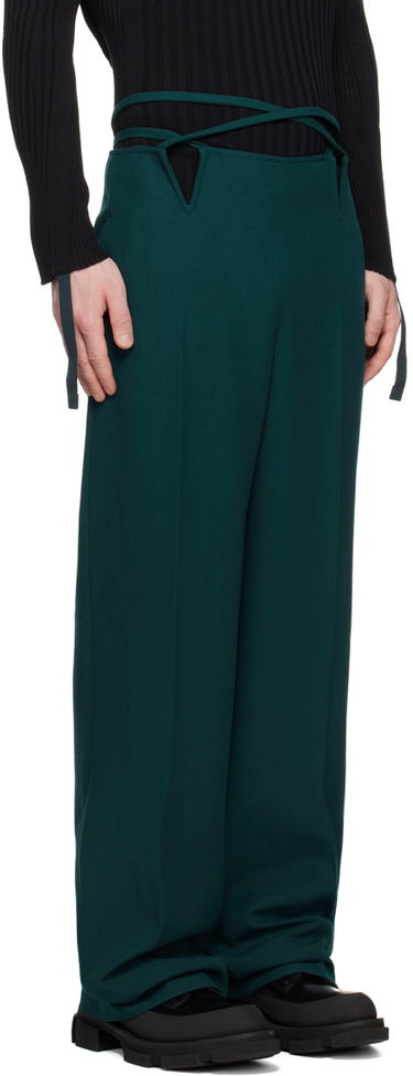 Byxor Dion Lee V-Wire Detail Tailored Trousers Svart | C2104R23, 4