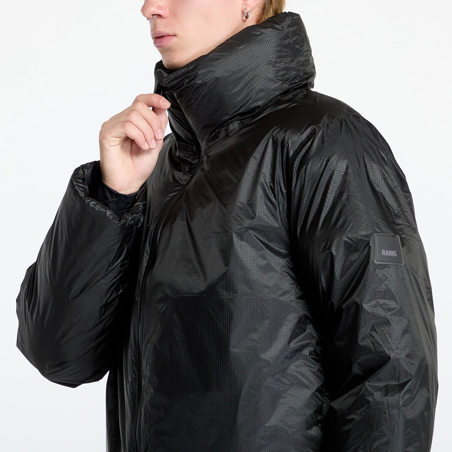 Pufferjacka Rains Kevo Short Puffer Jacket Svart | 17030 01 Black, 1