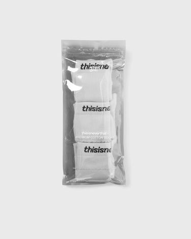 Strumpor thisisneverthat SP-Logo Socks 3-Pack Vit | TNCO0TUNSO01WHT, 1