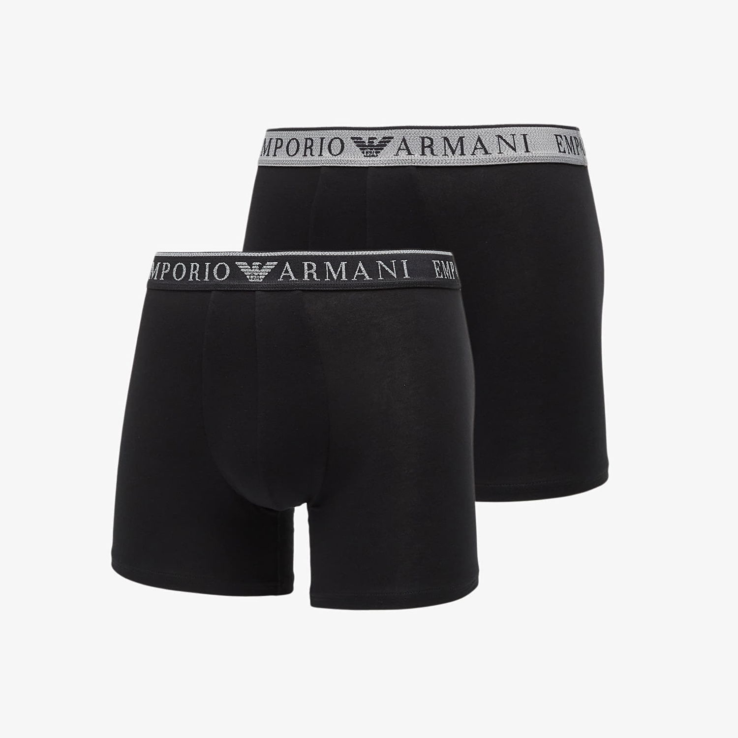 Boxare Emporio Armani EA7 Bottom Trunk 2-Pack Black/ Black Svart | EM000255AF10776MC108, 0