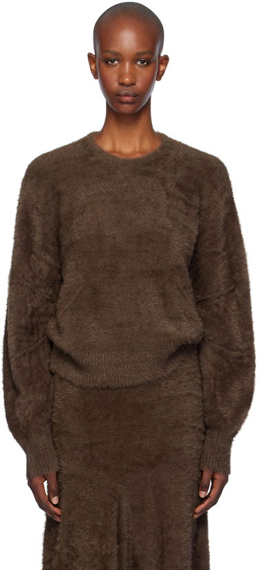 Sweater Helmut Lang Helmut Lang Eyelash Apex Women's Sweater Brun | O06HW707, 0