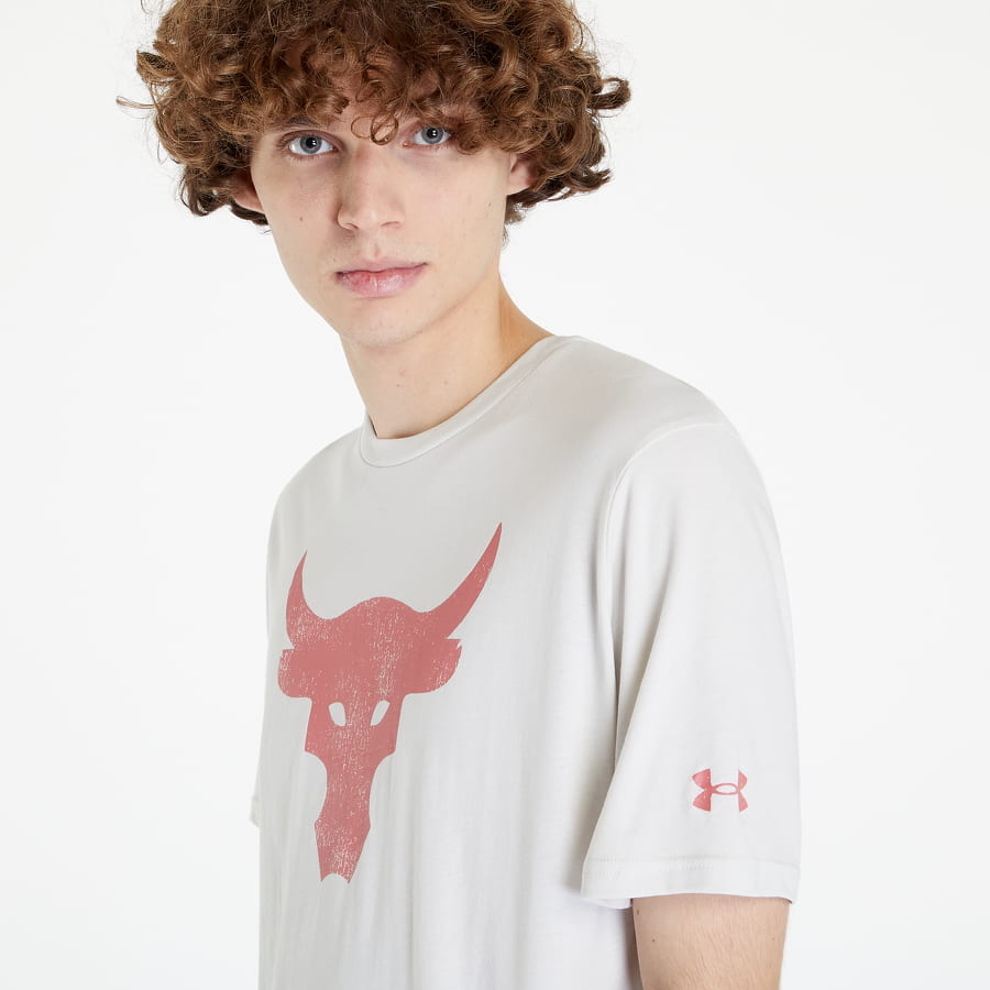 T-shirt Under Armour Project Rock Brahma Bull SS Summit Vit | 1361733-110, 0