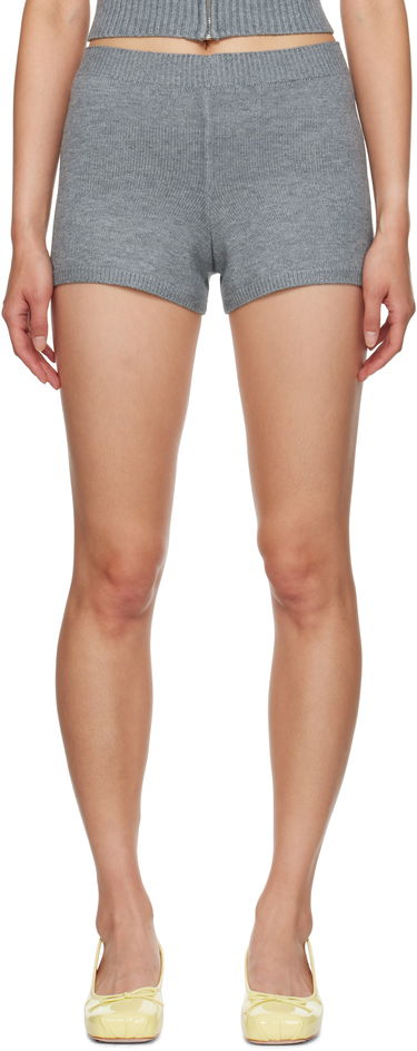 Shorts GUIZIO Guizio Calesia Knit Shorts Grå | F24202S047, 0