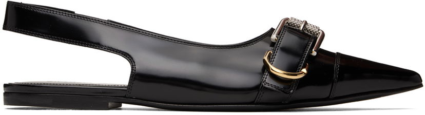Skovård Givenchy Givenchy Voyou Slingback Flats Svart | BE500SE28Z001