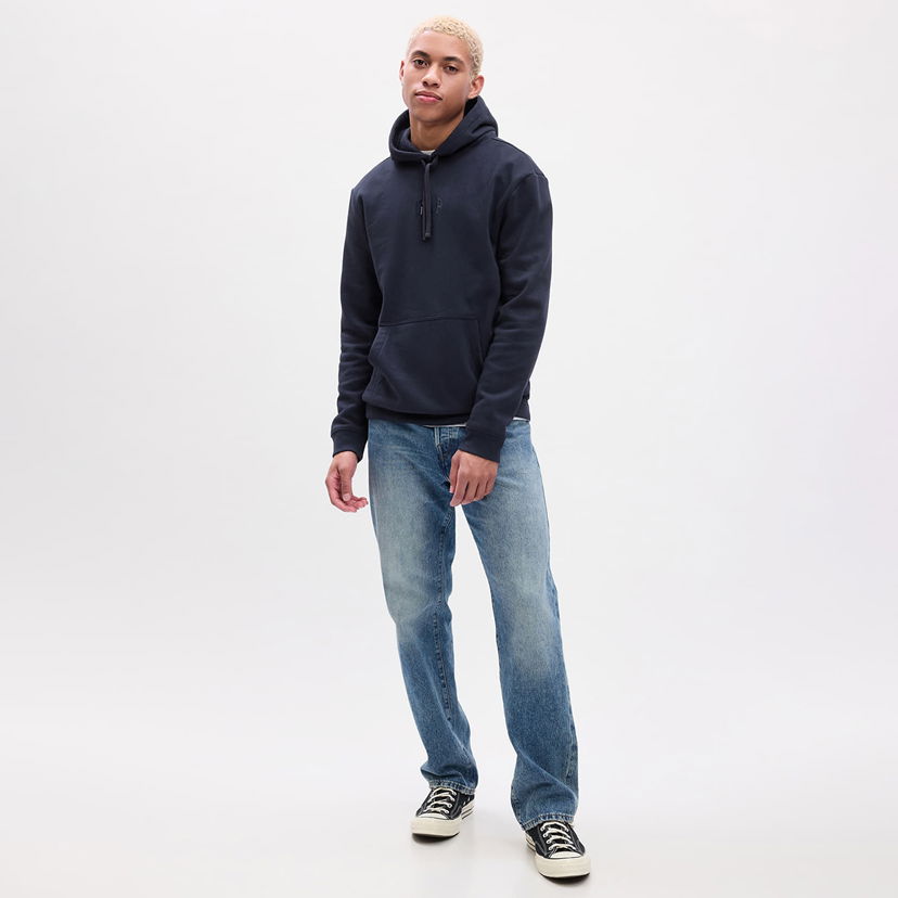 Sweatshirt GAP Mini Logo Hoodie Tapestry Navy Mörkblå | 823343-02