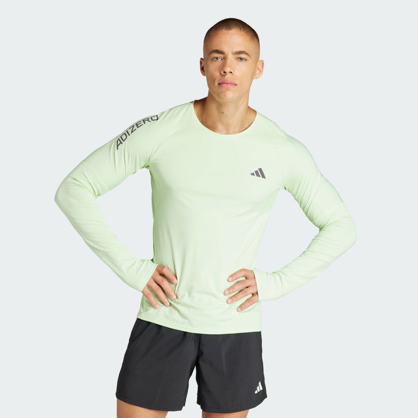 T-shirt adidas Performance Adizero Running Long Sleeve Vit | IN1142