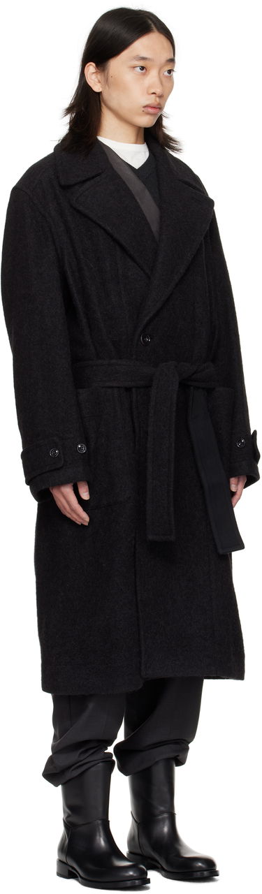 Rockar LEMAIRE Lemaire Soft Belted Coat Grön | CO1135 LF504, 4
