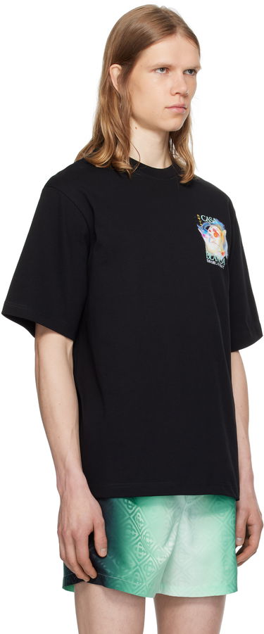 T-shirt Casablanca Casablanca Galactic Connection Graphic T-Shirt Svart | MPF25-JTS-044-05, 1